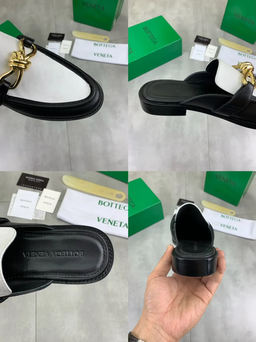 Men's shoes 💰P800 [New model] (genuine leather outsole) water-dyed cow lining 💰High-quality business couple half-slip leather shoes 💎💎💎 BOTTEGA VENETA official website synchronizes the latest top version of BV in the market, accepts material comparison, shoe type comparison, process comparison, practical and textured, versatile and suitable for any occasion, the more you look at it, the more flavorful it becomes. Purely hand-knitted craftsmanship - Upper material, calfskin imported from Italy 🇮🇹 - High-quality water-dyed cowhide lining - Original private model customized leather outsole -Size: Female 35-39 (40 ordered) Male 39-44 (38 45 can be customized) Color: Multiple colors available